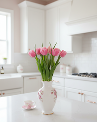 Double Late Tulip Bundle Pink Real Touch 16.5"