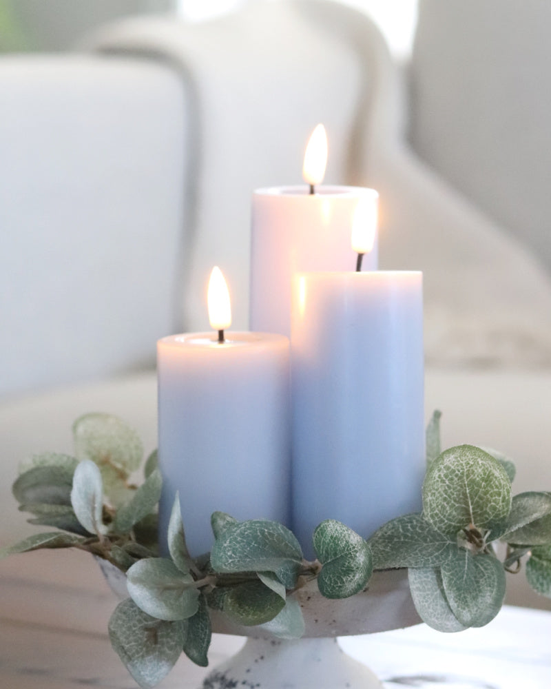 Deluxe Home Dust Blue LED Candles