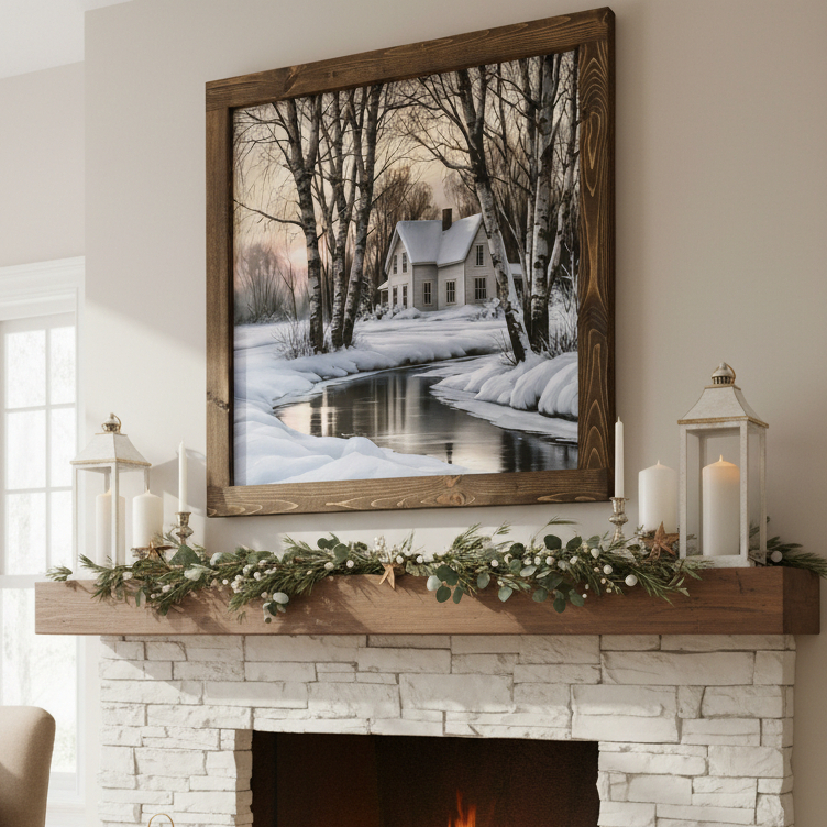 Winter at the Homestead Canvas Print Exclusive