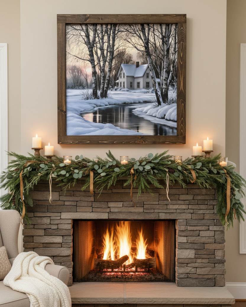 Winter at the Homestead Canvas Print Exclusive