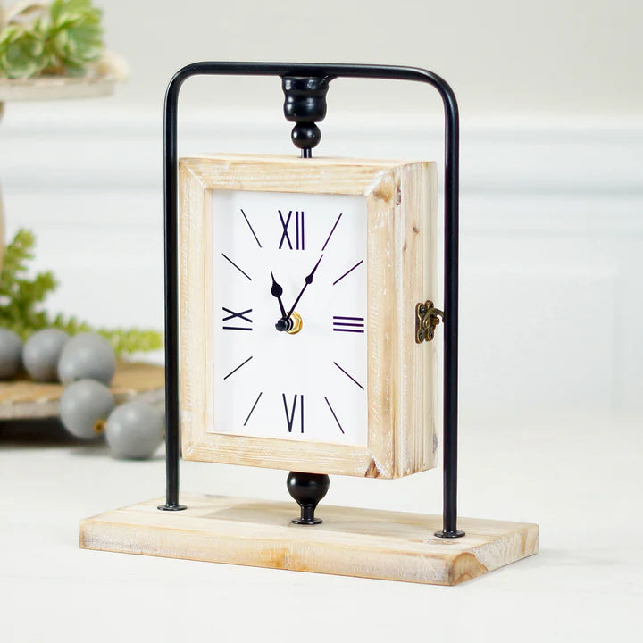 Reversible Wood Clock and Photo Frame
