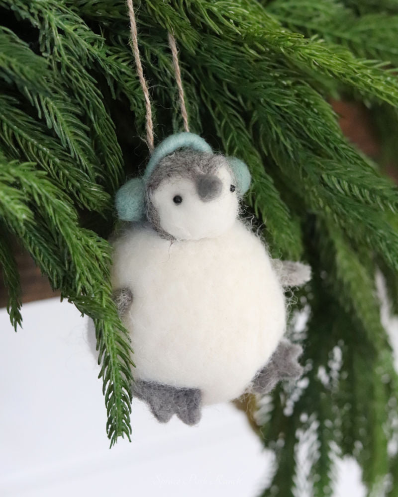 Earmuff Penguin In Snowball