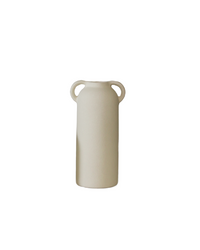 Ecru Loxton Ceramic Textured Vase with Handles