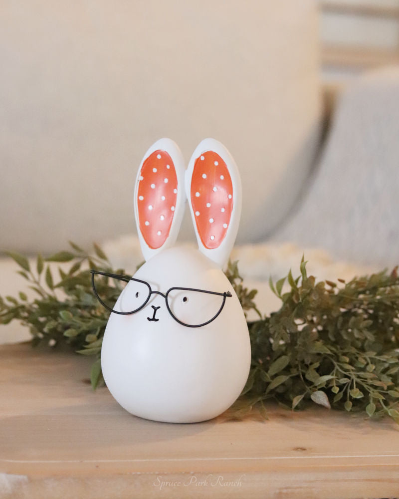 Egg Bunny With Glasses