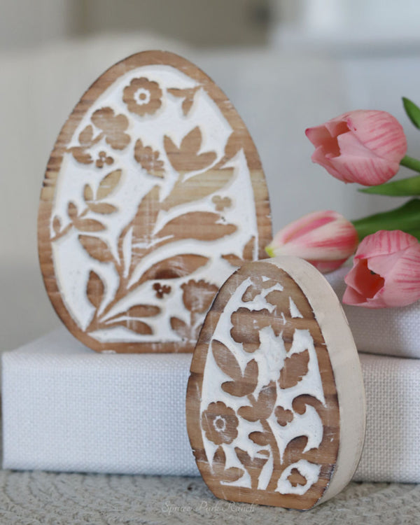 Engraved Floral Egg