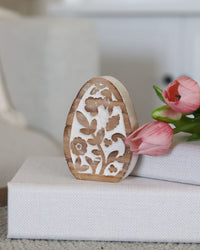 Engraved Floral Egg