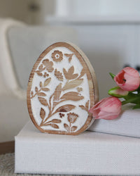 Engraved Floral Egg