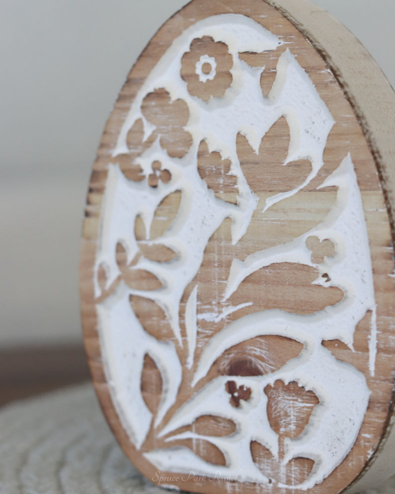 Engraved Floral Egg