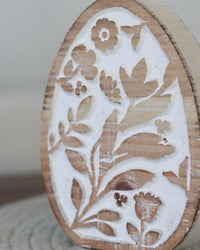 Engraved Floral Egg