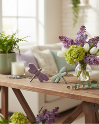 Enamel Dragonfly Shelf Sitter