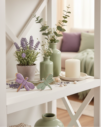 Enamel Dragonfly Shelf Sitter