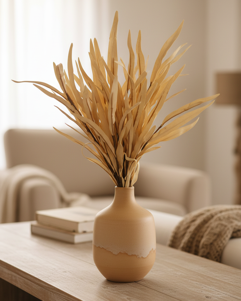 Cream Eva Grass Bush 24"