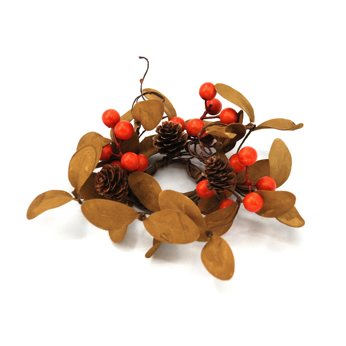 Orange Berry and Green Leaf Greenery Collection
