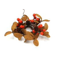 Orange Berry and Green Leaf Greenery Collection