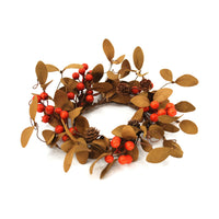 Orange Berry and Green Leaf Greenery Collection