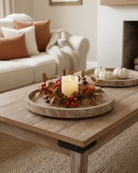 Orange Berry and Green Leaf Greenery Collection