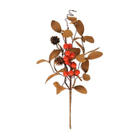 Orange Berry and Green Leaf Greenery Collection