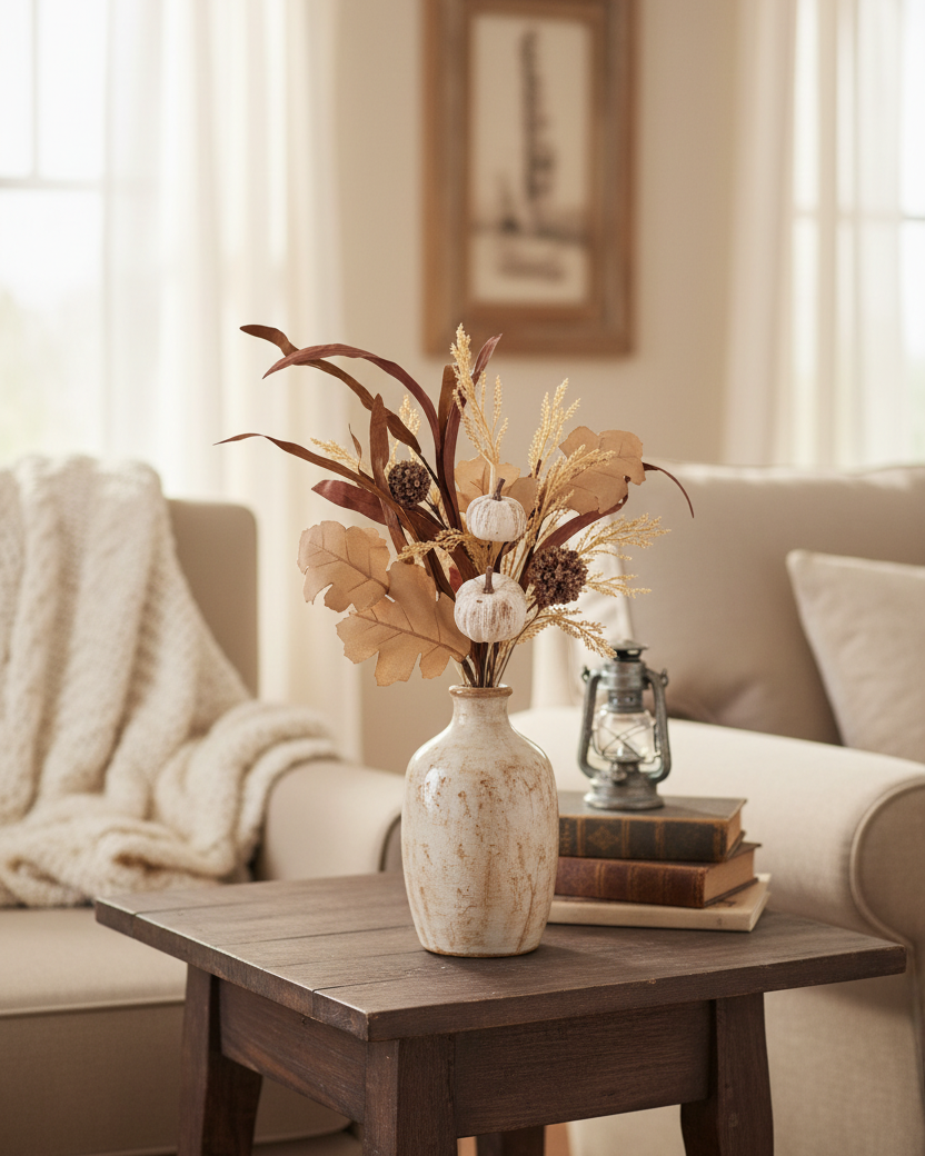 Pumpkin and Oak Leaf Greenery Collection