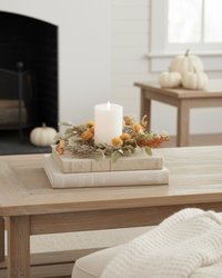 Orange Pom Pom Greenery Collection