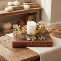 Orange Pom Pom Greenery Collection