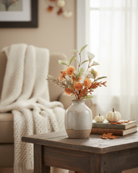 Orange Pom Pom Greenery Collection
