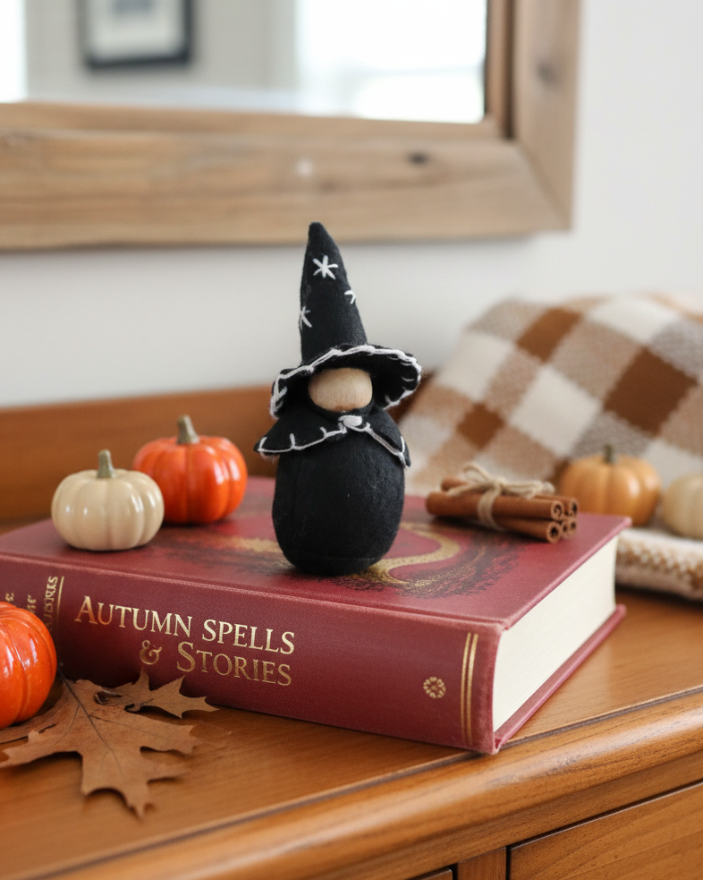 Little Black Fabric Witch