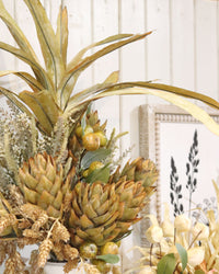 Light Yellow Pineapple Leaves Stem 45.5"
