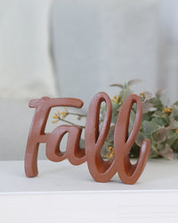Fall Script Word Decor