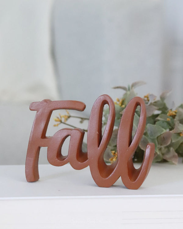 Fall Script Word Decor