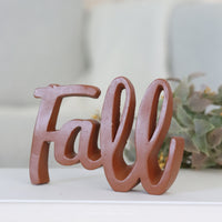 Fall Script Word Decor