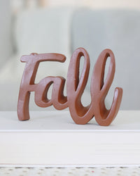 Fall Script Word Decor