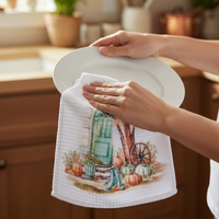 Pumpkin Patch Tea Towel - Farmhouse Door