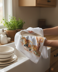Pumpkin Patch Tea Towel - Autumn Truck