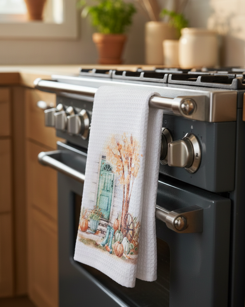 Pumpkin Patch Tea Towel - Farmhouse Door