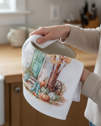 Pumpkin Patch Tea Towel - Farmhouse Door