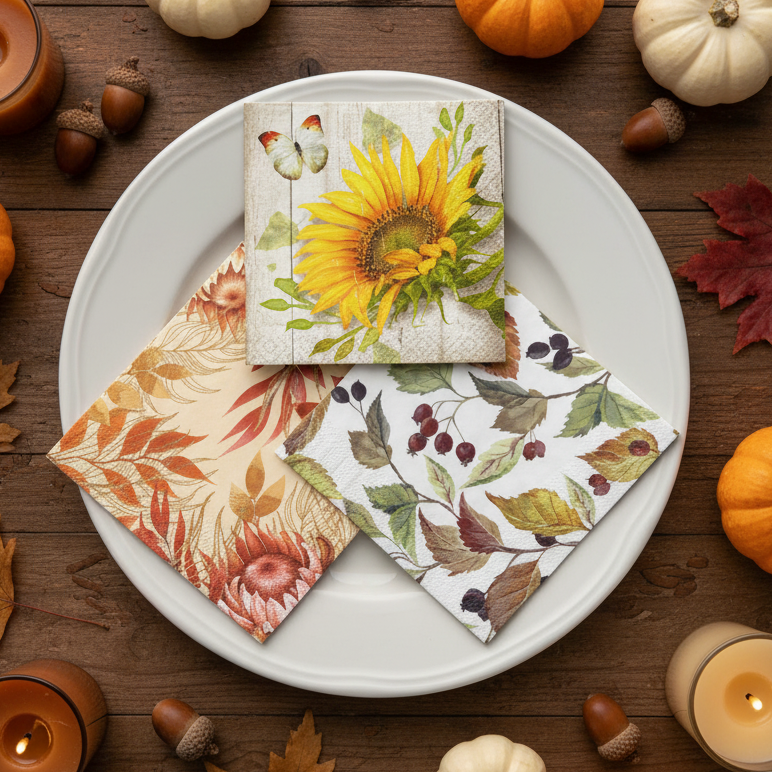 Fall Paper Napkins Luncheon