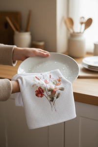 Spicy Floral Tea Towel - Sprigs & Eucalyptus