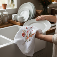 Spicy Floral Tea Towel - Sprigs & Eucalyptus