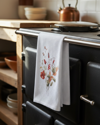 Spicy Floral Tea Towel - Sprigs & Eucalyptus