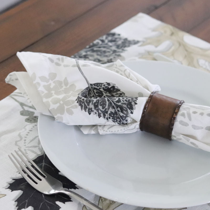 Farmhouse Leaves Textile Collection
