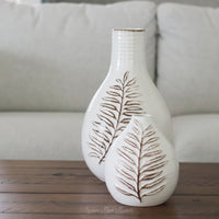 Fern Speckled Ceramic Vase