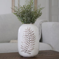 Fern Speckled Ceramic Vase