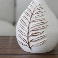 Fern Speckled Ceramic Vase