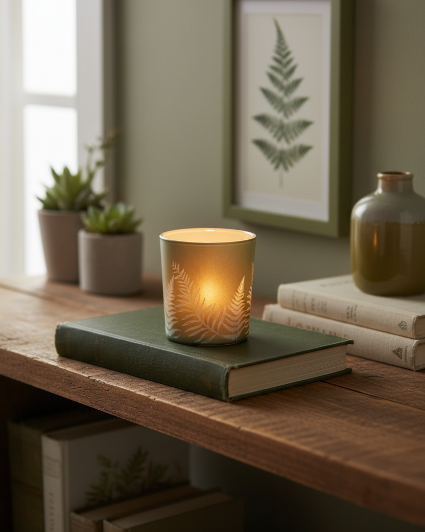 Fern Candle Holder