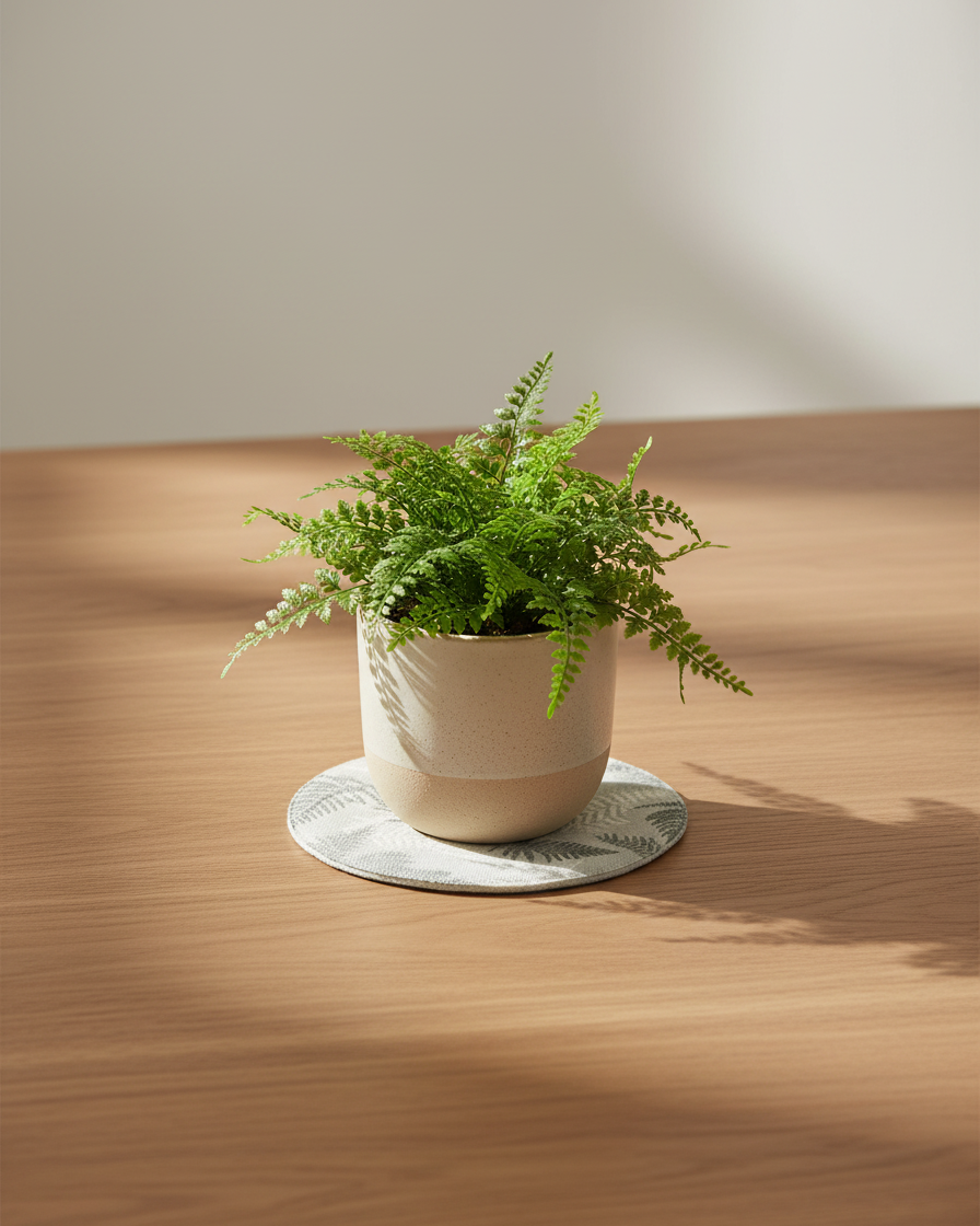 Green Fern Botanical Textile Collection