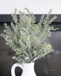 Flocked Cedar Bush 17.5"