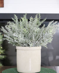 Flocked Cedar Bush 17.5"