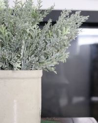 Flocked Cedar Bush 17.5"