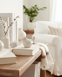 Flower Branch Porcelain Bird