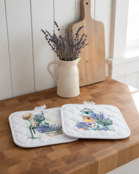 French Lavender Pot Holders Set of 2